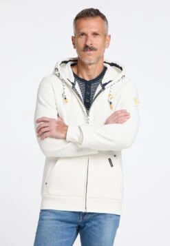 Schmuddelwedda Felpa Con ZipWollweiss Uomo Maglieria E Felpe WD222S02H-A11