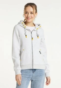 Schmuddelwedda YasannaFelpa Con ZipWollweiss Melange Donna Felpe WD221J04T-A11