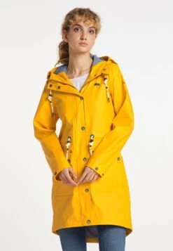 Schmuddelwedda 6 Schmuddelwedda Regen IncusParkaSonnengelb Marine Melange Donna Giacche E Blazer WD221U0RI-E12