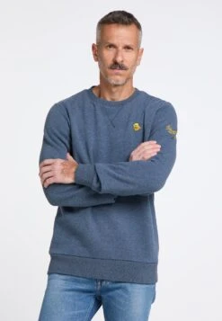 Schmuddelwedda FelpaMarine Melange Uomo Maglieria E Felpe WD222S02Z-K14