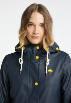 Schmuddelwedda Regen IncusParkaMarine Grau Melange Donna Cappotti WD221U0RI-K13 -Schmuddelwedda 3902f1d6a503465da4c79fd6c249c82e