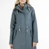 Schmuddelwedda Regenmantel Mit Wattierung Stormcloud - Cappotto Invernale - Blaugrau