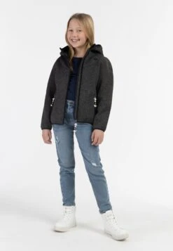 Schmuddelwedda Für KilataGiacca In PileGrau Melange Bambini Abbigliamento Outwear WD223J001-C11