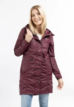 Schmuddelwedda RegenParkaRed Wine Donna Cappotti WD221U0OJ-G13
