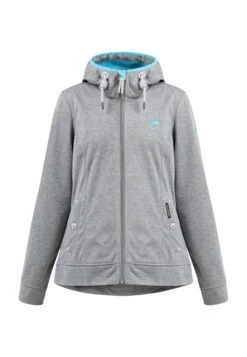 Schmuddelwedda KiannaFelpa Con ZipGrau Melange Dunkelaqua Donna Felpe WD221J08D-C11 -Schmuddelwedda 63f5a349003d48fca22dbda98896425e