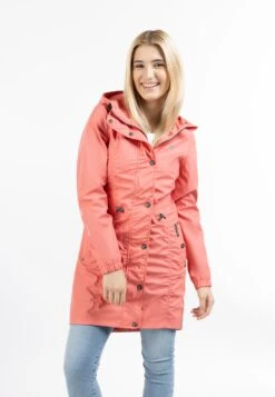 Schmuddelwedda Regen - Parka - Korallenrosa