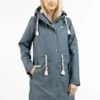 Schmuddelwedda Regenmantel Mit Webpelzfutter KeytiParkaBlau Grau Donna Giacche E Blazer WD221U0P7-K11