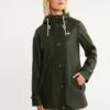 Schmuddelwedda IncusImpermeabileDunkeloliv Donna Cappotti WD221U0RN-N11