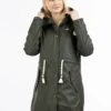 Schmuddelwedda Regenmantel Mit Webpelzfutter KeytiParkaDunkel Oliv Donna Giacche E Blazer WD221U0P7-M11