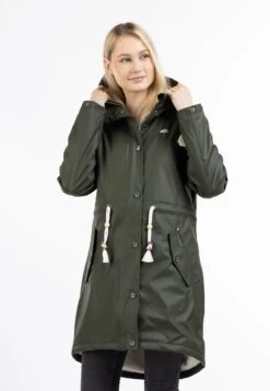 Schmuddelwedda Regenmantel Mit Webpelzfutter KeytiParkaDunkel Oliv Donna Giacche E Blazer WD221U0P7-M11