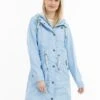 Schmuddelwedda RegenParkaIce Blue Donna Cappotti WD221U0OJ-K11