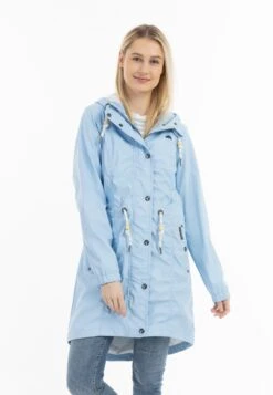 Schmuddelwedda RegenParkaIce Blue Donna Cappotti WD221U0OJ-K11