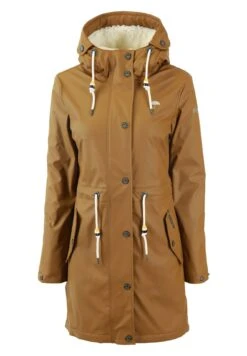 Schmuddelwedda Regenmantel Mit Webpelzfutter In Teddyoptik KilataParkaDunkelsand Donna Cappotti WD221U0PI-B11 -Schmuddelwedda 7f9ff9ec6d89460bb6d916b5fa8c4d28