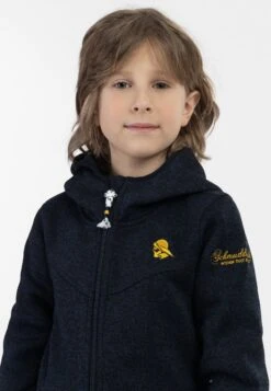 Schmuddelwedda Giacca In PileMarine Melange Bambini Abbigliamento Outwear WD224K000-K11 -Schmuddelwedda a86a87b0187e45c7b0f4b03b8aa7a09b
