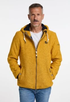 Schmuddelwedda Philon - Giacca In Pile - Senf Melange