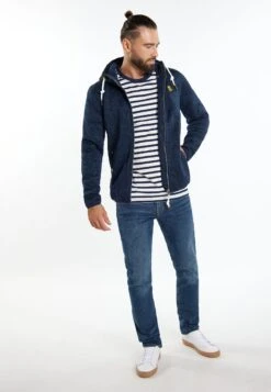 Schmuddelwedda AlbeeFelpa Con ZipMarine Melange Uomo Maglieria E Felpe WD222Q00X-K11