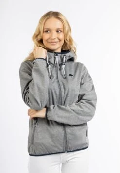 Schmuddelwedda FunktionsImpermeabileGrau Melange Marine Donna Giacche E Blazer WD221U0I3-C13