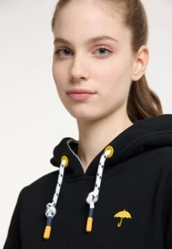 Schmuddelwedda Felpa Con CappuccioSchwarz Donna Felpe WD221J04N-Q11 -Schmuddelwedda d40daf8ff7544cd3910a08cf8217bc36