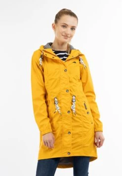 Schmuddelwedda RegenParkaSunny Yellow Donna Cappotti WD221U0OJ-H11