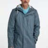 Schmuddelwedda Bridgeport - Parka - Blaugrau