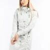 Schmuddelwedda RegenParkaGrauweiss Donna Giacche E Blazer WD221U0OJ-C14