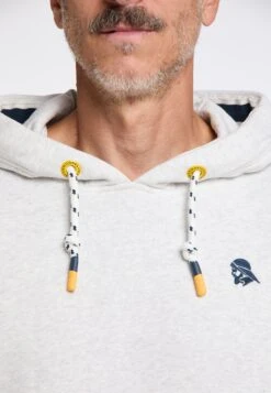 Schmuddelwedda Felpa Con CappuccioWollweiss Melange Uomo Maglieria E Felpe WD222S02R-A12 -Schmuddelwedda e1d67551f3b74a1884f520a294764c96