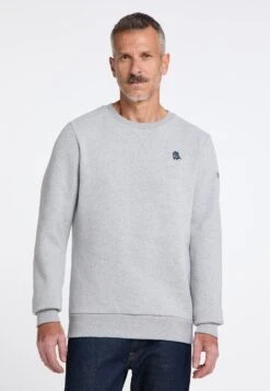 Schmuddelwedda FelpaHellgrau Melange Uomo Maglieria E Felpe WD222S02Z-C12