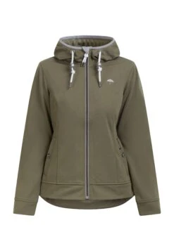 Schmuddelwedda KiannaFelpa Con ZipMilitäroliv Donna Felpe WD221J08D-N11 -Schmuddelwedda ef07210faa064cf5b5e9cfe76a96d5a1